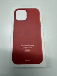 Apple純正　iPhone 12 Pro Max レザーケース スカーレット