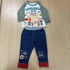 アンパンマン キッズコレクション　Tシャツとデニムパンツセット 80cm
