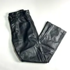 美品 ZARA ザラ フェイクレザーパンツ ブラック 黒 サイズ38