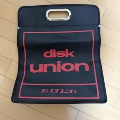 美品 disk union ディスクユニオン LPキャリングバッグ ブラック