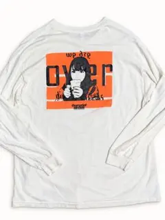 over print 長袖Tシャツ バックプリント XL