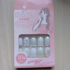 ネイルチップ 24枚入り シール やすり ウッドスティック付き - メルカリ