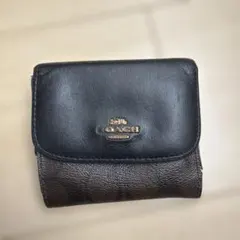 卍*様 COACH ブラック 三つ折り財布