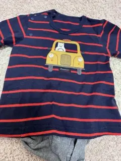 Combi mini ストライプロンパース断捨離の為お値段交渉多少応じます