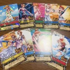 絶版 激レア]ワンピーベリーマッチ ナミ クルーカード 9枚セット