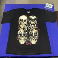 KISS スカルデザイン Tシャツ XXLサイズ　⑶　キッス　　　　　SR5D2
