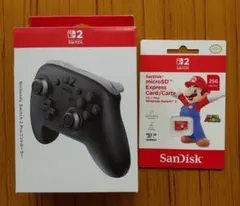 新品　Nintendo Switch2 プロコン、256GB microSD