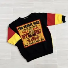 ヒステリックミニ «90» ヤンキー BOX ロゴ 長袖トレーナー 黒