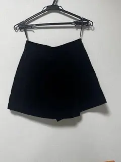 ユニクロ　コーデュロイ ミニスコート　黒