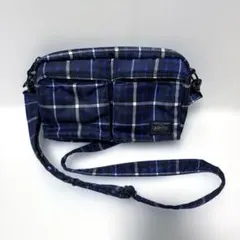 新品　超希少　HEADPORTER ヘッドポーター　ブルーチェック　ショルダーのサムネイル
