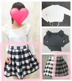 【自宅整理中・値下げ】チェックスカート