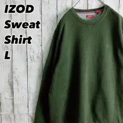 IZOD ブランク ワンポイント 刺繍ロゴ スウェット トレーナー