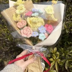モコ様/お花いっぱいブーケ かぎ針モチーフ ヘアゴム モコ様/お花いっぱいブーケ かぎ針モチーフ ヘアゴム - メルカリ