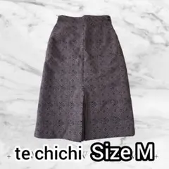 te chichi 幾何柄 Mサイズ ジャカードタイトスカート未使用 タグ付