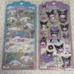 サンリオ国内正規品 ドロップジュエリーシール2枚セット シナモン、クロミ
