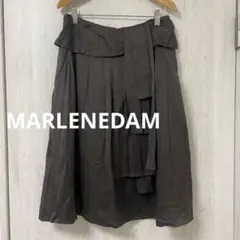 《MARLENEDAM》ダークブラウン フレアスカート 軽量 上質のサムネイル
