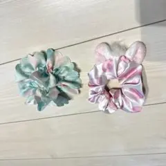 マリー 耳シュシュとアリエルフリルシュシュセット