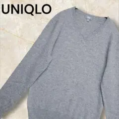 【冬物】UNIQLO カシミヤ100% セーター Lady's Vネック 長袖