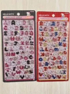 サンリオ ボンボンドロップシール 文字 ハローキティ 2点セット 正規品
