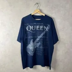 USA古着 クイーン バンドTシャツ ネイビー XLサイズ ギター ヴィンテージのサムネイル