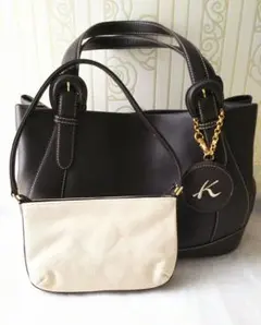 【新品 未使用】キタムラ 高級レザー ショルダーバッグ 本革 ダークブラウン