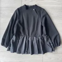 美品】ダーマコレクション フリルスリーブ ジップジャケット ブラック