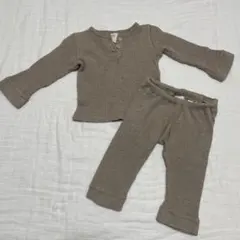 H&M＊ワッフル地＊セットアップ＊9-12M