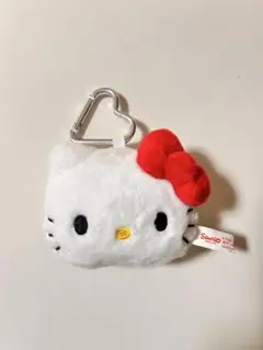 ハローキティ フェイス型　カラビナ付き　キーホルダー