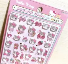 【正規品】ハローキティ ボンボンドロップミニ シール ピンク