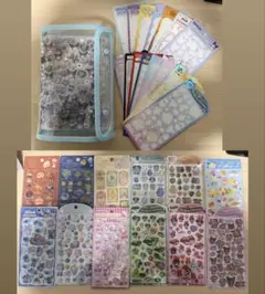 【正規品】ボンボンドロップシール・うるちゅるシール＋シール帳完成品4冊