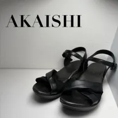 ★【美品】AKAISHI アカイシ アーチフィッター サンダル 黒 M 23cmのサムネイル