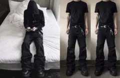 00s Archive Flare Denim Pants –Oil Black - メルカリ