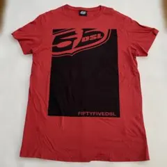 55DSL Tシャツ レッドSサイズ