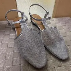 メヌエmenueメッシュシアーサンダルシルバーLLのサムネイル