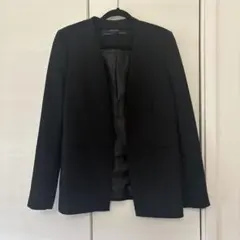 ZARA BASIC COLLECTION ノーカラージャケット ブラック