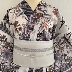 夏のお着物】 洗えるお着物 さんび 絽の小紋 未使用 トールサイズ