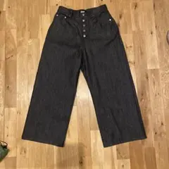 kutir デニム ワイドパンツ ブラックのサムネイル