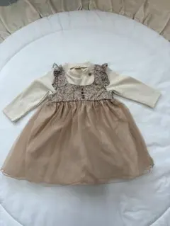 petit main レース花柄ワンピース