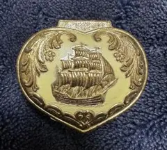 vintage gold trinket jewelry box