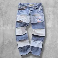 HYSTERIC GLAMOUR パッチワークデニム バンテージ風 ヒス Y2K