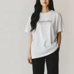 ikka イッカ Tシャツ 白/赤 ゆったり大きめ 英字プリント L コットンのサムネイル