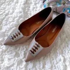 ◆マミアン◆シューレスデザイン　フラットシューズ　美品　日本製　23.0