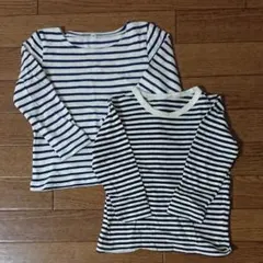 無印良品ボーダーカットソー2枚セットのサムネイル