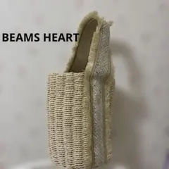 フリンジ付きカゴバッグ ベージュシルバー BEAMS HEARTのサムネイル