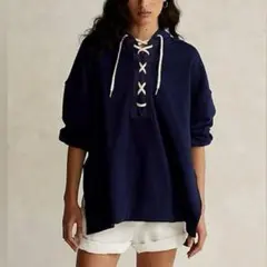 POLO Ralph Lauren ネイビー レースアップパーカー