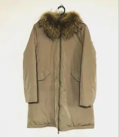 UNITED ARROWS ファー付き　ダウンフェザー　モッズコート　M