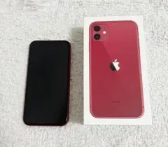 Apple iPhone 11 64GB レッドバッテリー91%箱付 - メルカリ