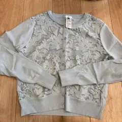 Sov. レース　花柄　カーディガン
