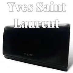 Yves Saint Laurent レザー ブラック 長財布 7008のサムネイル