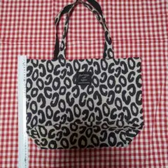 ヒョウ柄キャンバストートバッグ